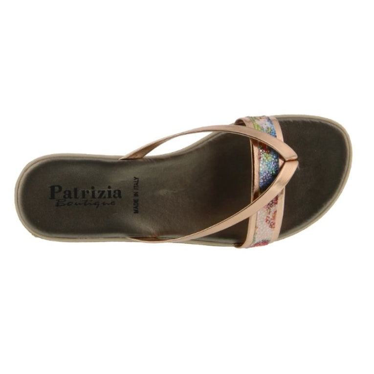 Patrizia by Spring Step Kona Rose Gold Women's Flipflops