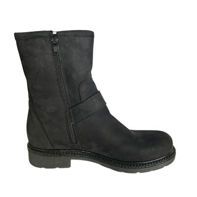 La Canadienne Catina Black Nubuck Women's Ankle Boots