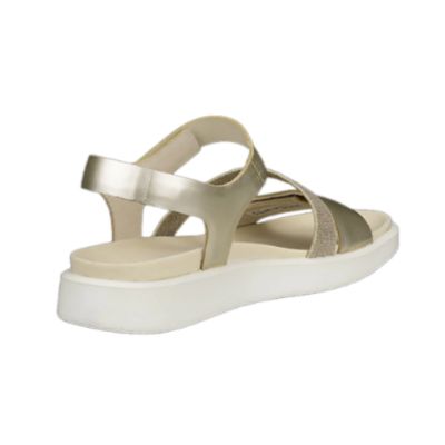 Ecco Flowt W Pure White Gold Women's Sandals 273713 01688