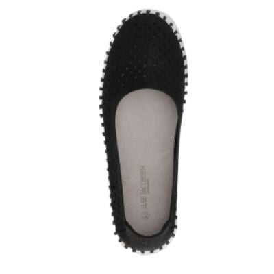 Ilse Jacobsen Tulip U0026 Black White Women's Slip On Flats