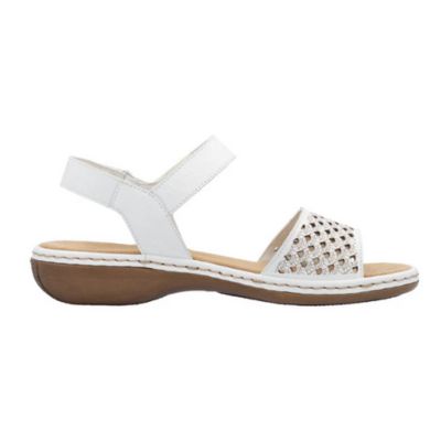 Rieker 65967-80 White Women's Sandals