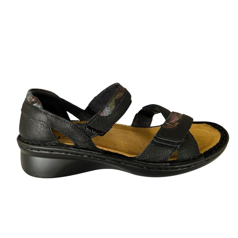 Naot Acoustic NVV Black Floral Women's Sandals