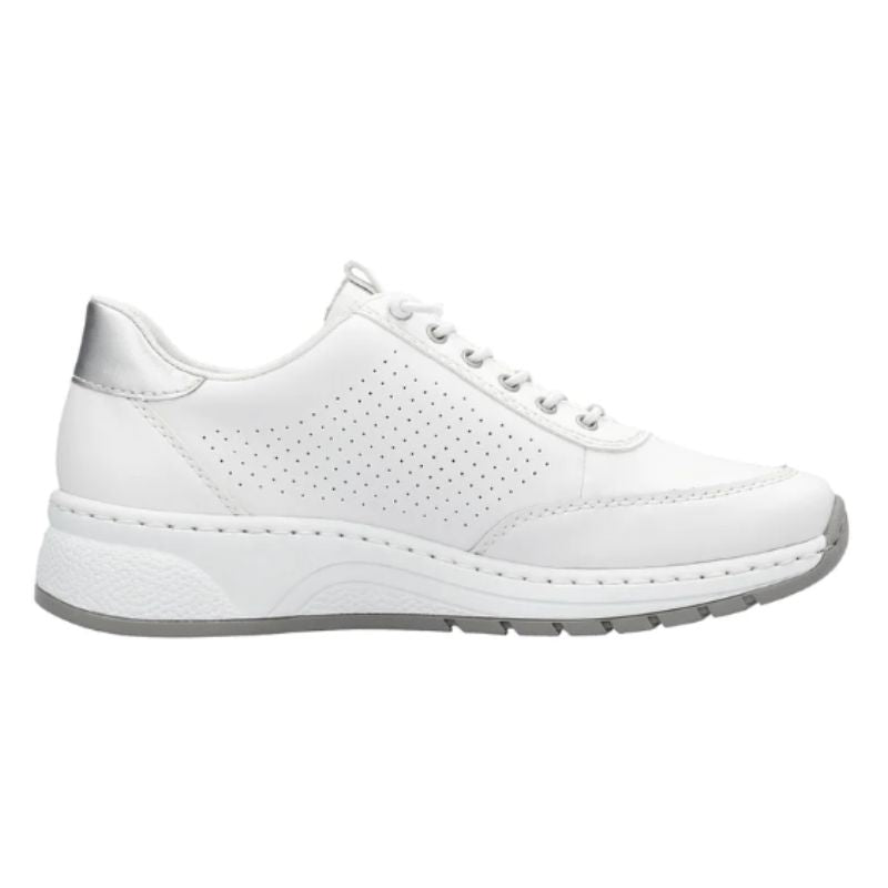 Rieker N6500-80 White Women's Walking Shoes