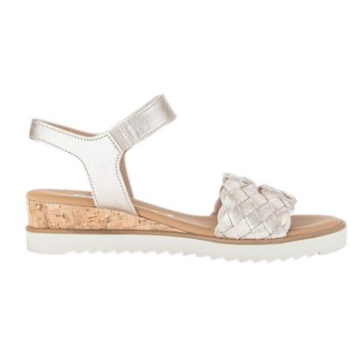 Gabor 82.759.89 Satin Metalic Women's Wedge Sandals