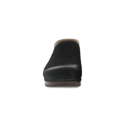 Dansko Brenna Burnished Suede Black Women's Slip-On Shoes
