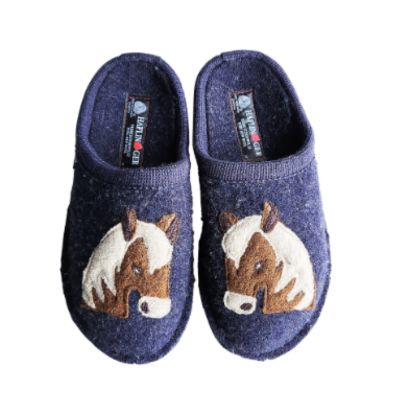 Haflinger Flair Poni Captains Blue Women's Slippers