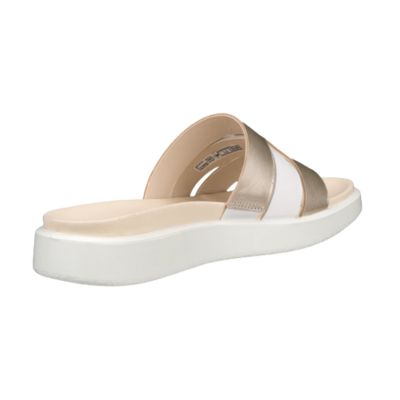 Ecco Flowt W Pre White Gold Women's Slides