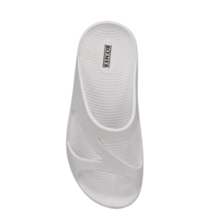 Roemer Strappy Eva White Women's Slides