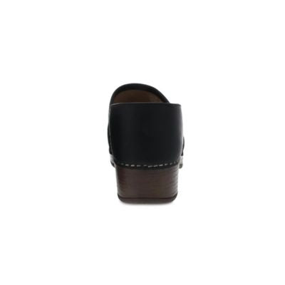 Dansko Brenna Burnished Suede Black Women's Slip-On Shoes