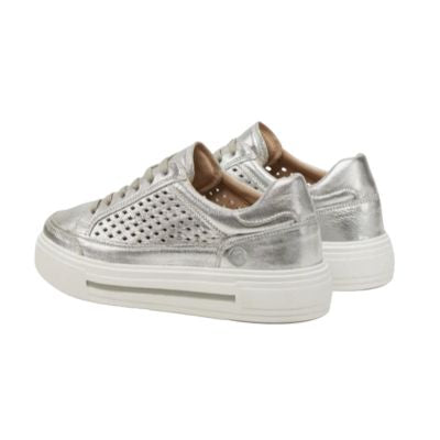 Caprice 9-23719-44 920 Silver Metal Women's Walking Shoes