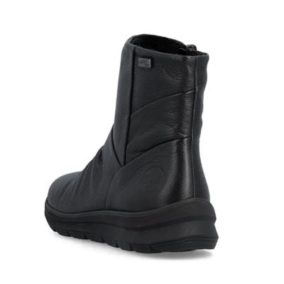 Rieker Black Leather Women's Ankle Boots | Z0066-00