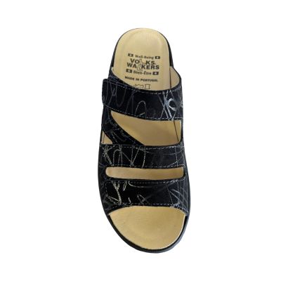 Volks Walkers N342B Black Women's Sandals