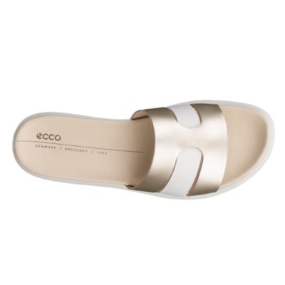 Ecco Flowt W Pre White Gold Women's Slides