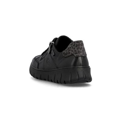 Rieker N1301-01 Black Women's Walking Shoes
