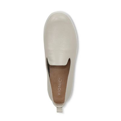 Vionic Uptown Willa Cream Leather Women's Loafers
