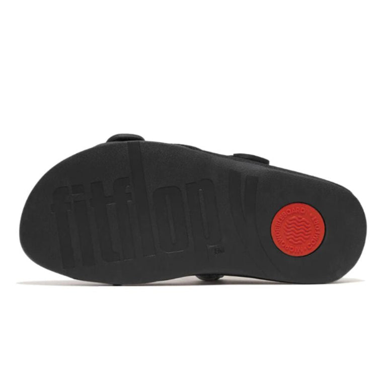 FitFlop Gogh Moc Black Polyester Men's Slides