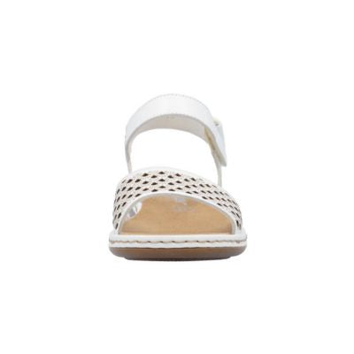Rieker 65967-80 White Women's Sandals