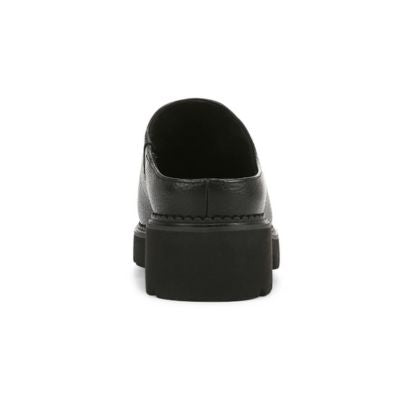 Vionic Fairfax Black Leather Women's Clogs