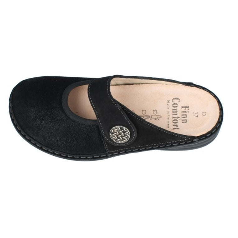 Finn Comfort Asinara Black Women's Clogs