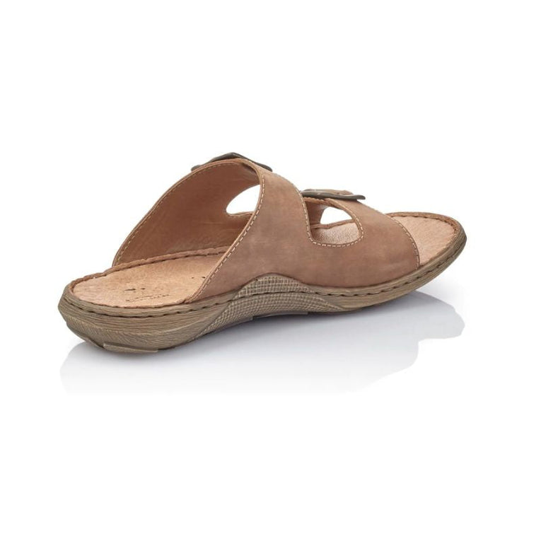 Rieker 22056-24 Brown Men's Slides