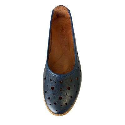 Volks Walkers N048 1544 Navy Women's Loafers