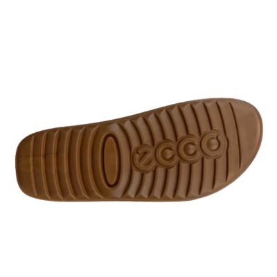 Ecco Cozmo W Casual Buckle Camel Suede Women's Slides