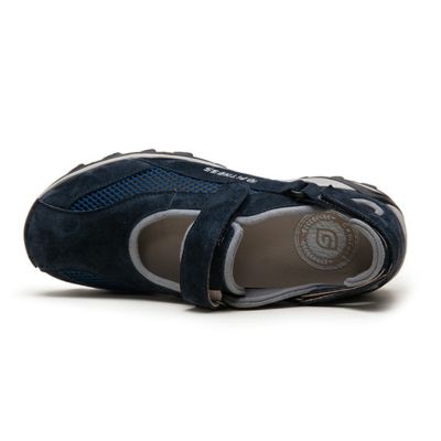 G Comfort D-81023L Navy Suede Women's Walking Shoes