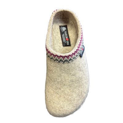 Haflinger Grizzly Zigzag Natural Women's Slippers