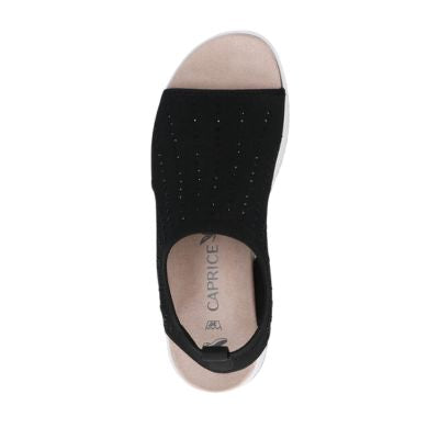 Caprice 9-28706-42 035 Black Knit Women's Sandals