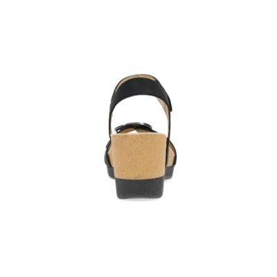 Dansko Stella Milled Nubuck Black Women's Sandals