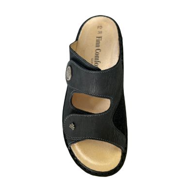 Finn Comfort Zeno Astor Stretch Black Women's Slides