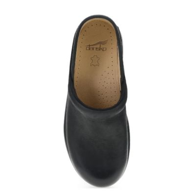 Dansko Platform Pro Burnished Nubuck Black Women's Clogs