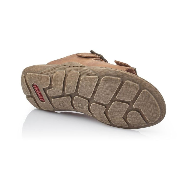 Rieker 22056-24 Brown Men's Slides