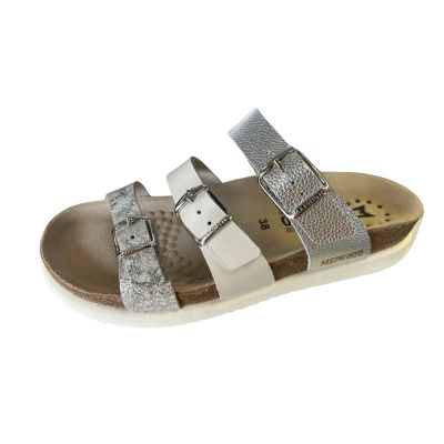 Mephisto Hyacinta Silver Women's Slides