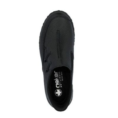 Rieker 59559-00 Black Women's Slip-On Walking Shoes