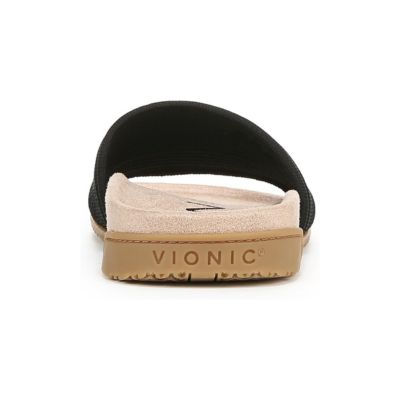 Vionic Evie Knitted Black Women's Slides