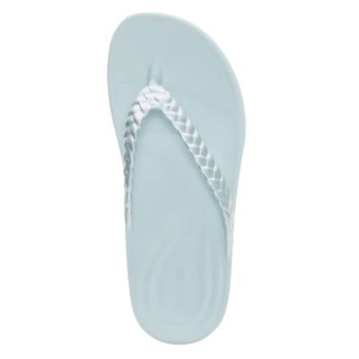 Aetrex Vicki Mint Gloss Women's Flipflops