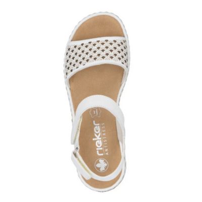 Rieker 65967-80 White Women's Sandals