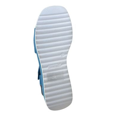 Caprice 9-28305-44 817 Blue Nubuc Women's Sandals