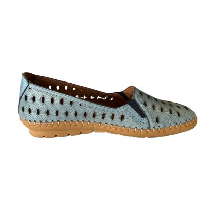 Volks Walkers N061 1562 Blue Women's Loafers