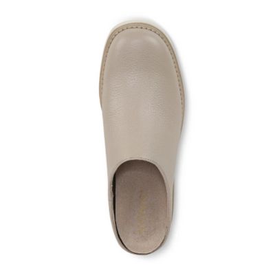 Vionic Fairfax Oatmeal Leather Women's Clogs