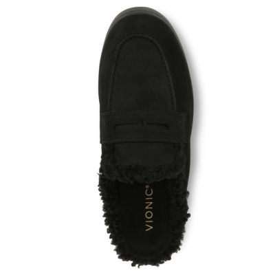 Vionic Uptown Black Nubuck Women's Clogs