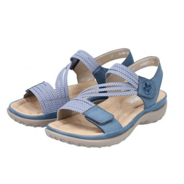 Rieker 64870-14 Blue Women's Sandals