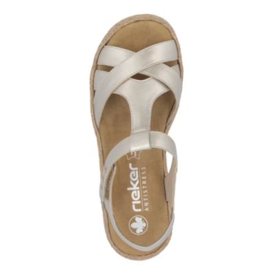 Rieker V0919-90 Gold Women's Sandals