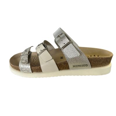 Mephisto Hyacinta Silver Women's Slides