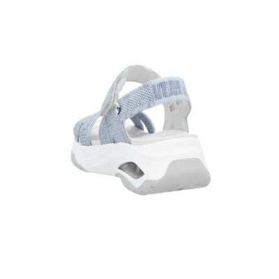 Rieker W3152-10 Blue Women's Sandals