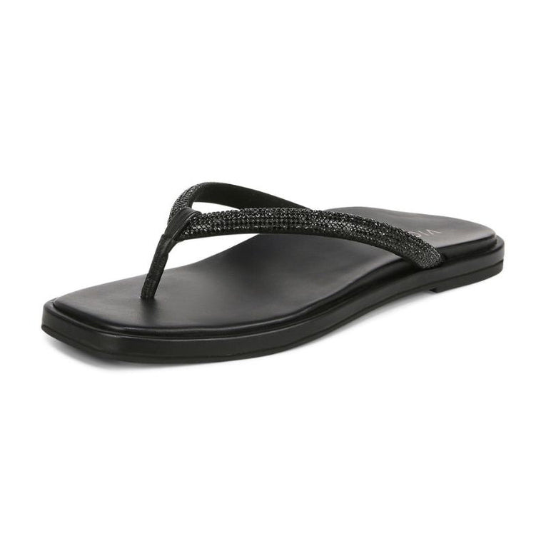 Vionic Vista Shine Black Women's Flipflops
