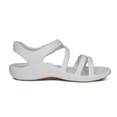 Aetrex Jillian Sport White Women's Sandals