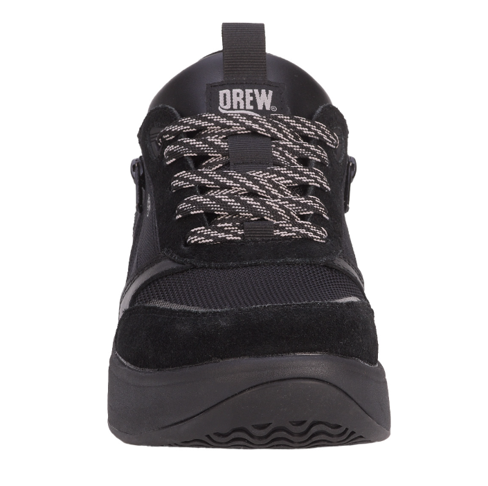 Drew Happy Solid Black Combo Women's Walking Shoes
