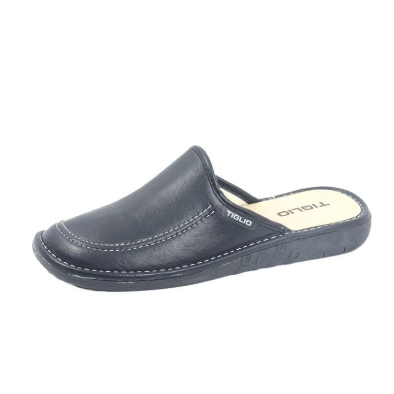 Tiglio 836 Black Men's Slippers